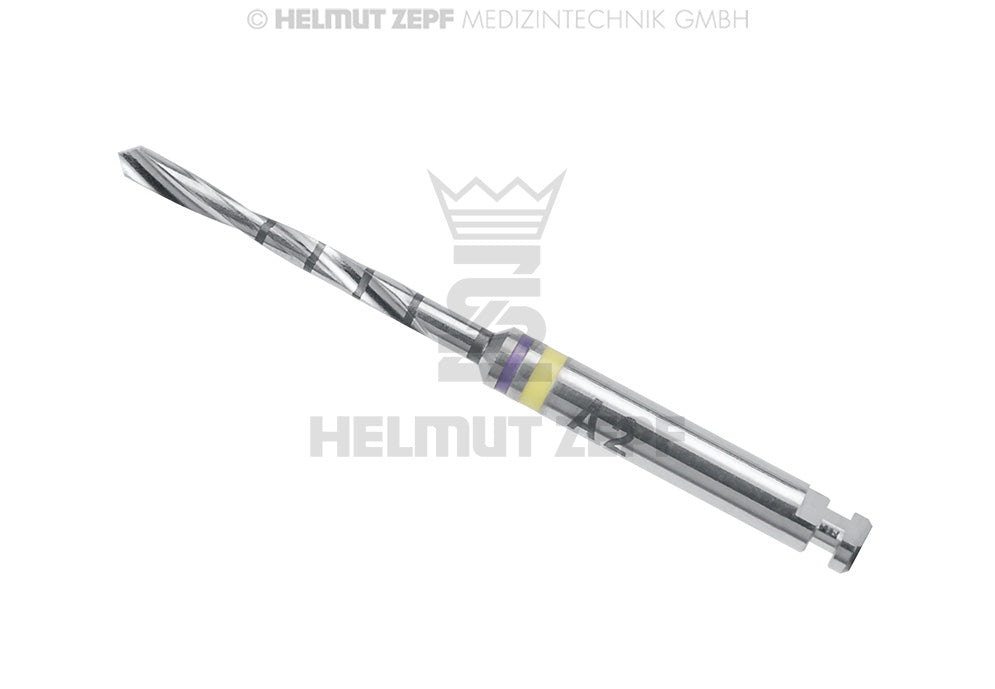 BOHRER Ø 1,3MM FIG A2001 BOHRTIEFE 12MM, SCHAFT RA Z.B. KERNLOCH FÜR 1,5MM TITANSCHRAUBE