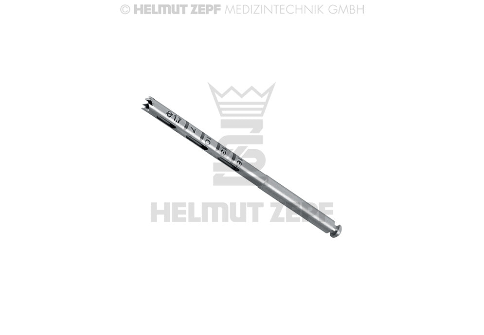 TREPANBOHRER, INNENDURCHMESSER 1,7 MM SCHAFT 2,35 MM X 22 MM LG; 7 ZÄHNE GRADUIERUNG 7 /10 / 13 / 16