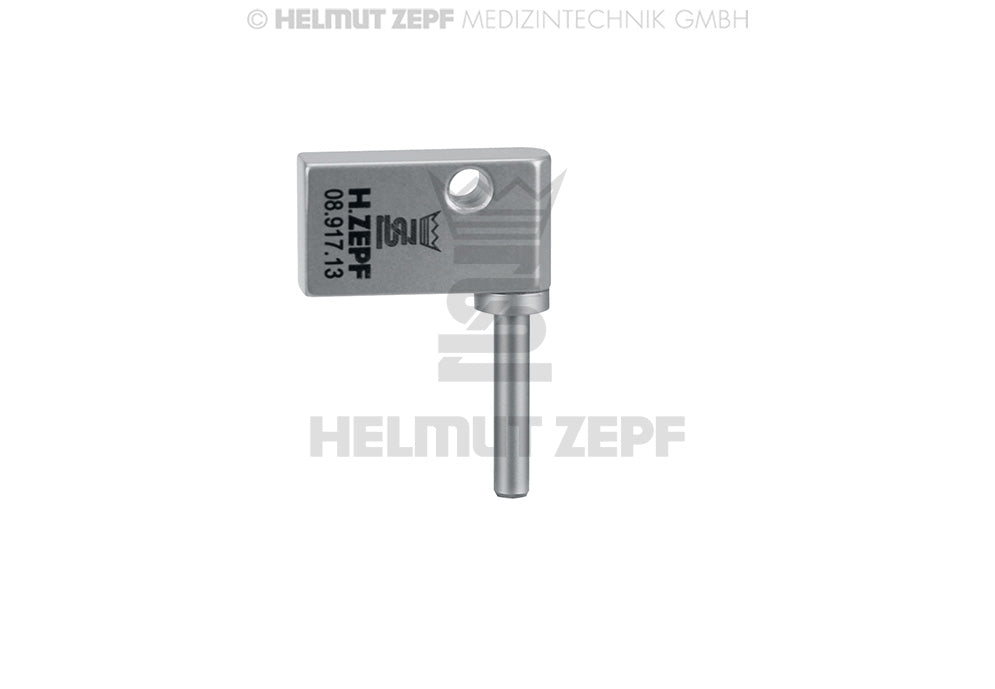 FLAGGENHALTER ZUR EINFACHEN ÜBERPRÜFUNG DER PARALLELITÄT VON IMPLANTATBOHRUNGEN BREITE 13MM 1. BOHRLOCH ZUM ZWEITEN