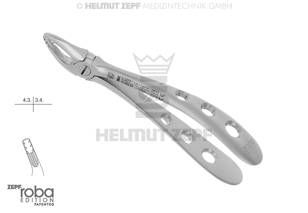 ZAHNZANGEN, ENGL. FORM, FIG.7 FÜR KINDER  IM ROBA DESIGN