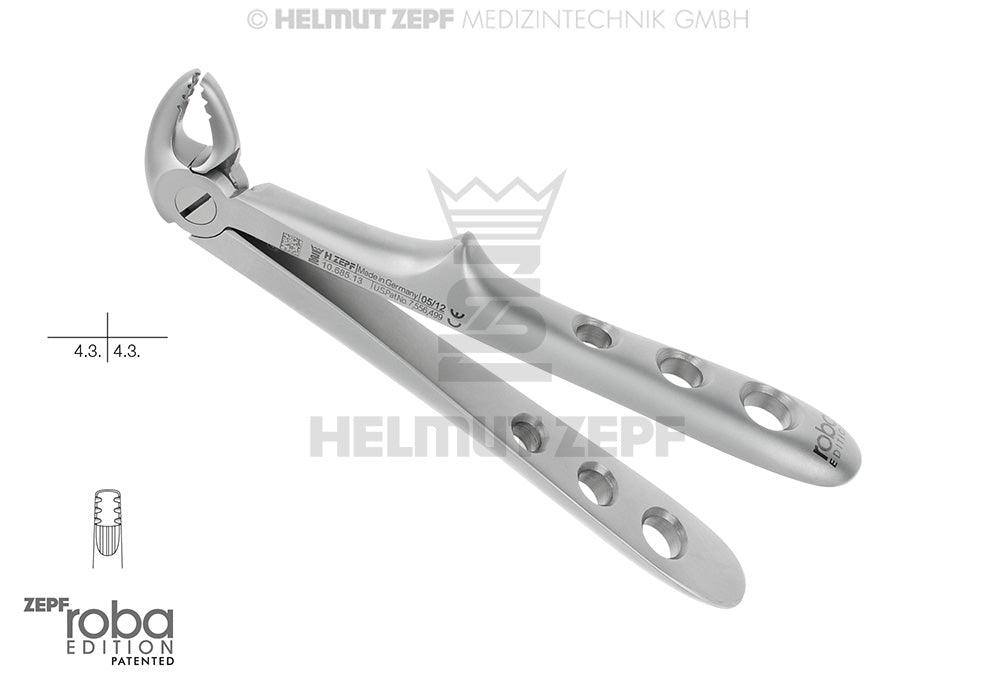 ZAHNZANGE, ENGL. FORM, FIG.13 FÜR KINDER IM ROBA DESIGN