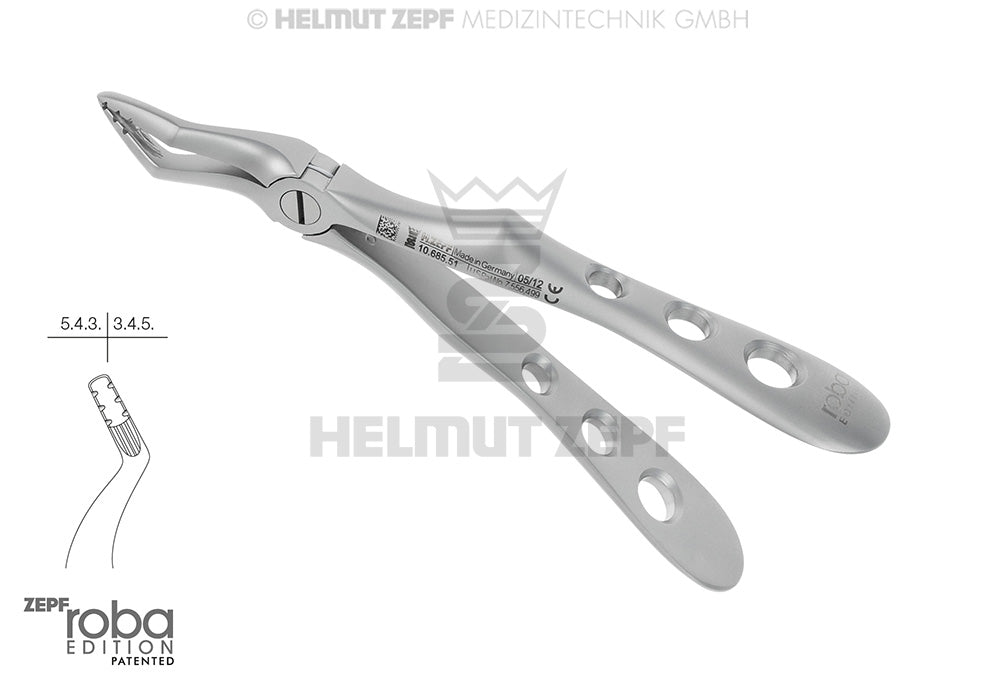 ZAHNZANGE, ENGL. FORM, FIG.51 FÜR KINDER IM ROBA DESIGN
