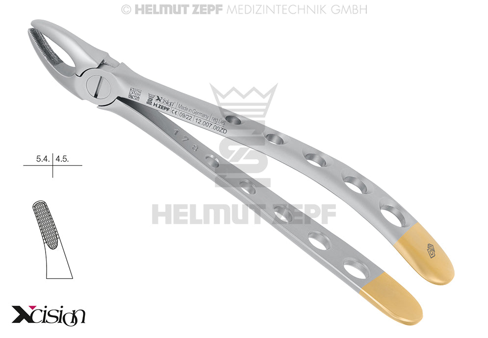 ZAHNZANGE, ENGL.FORM, FIG. 7 OBERE PRÄMOLAREN XCISION-LINE®   <<DIAMANTIERT<<