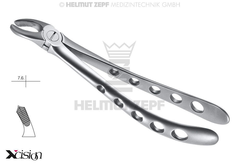 ZAHNZANGE, ENGL.FORM, FIG. 17, OBERE RECHTE WEISHEITSZÄHNE UND MOLAREN XCISION-LINE®