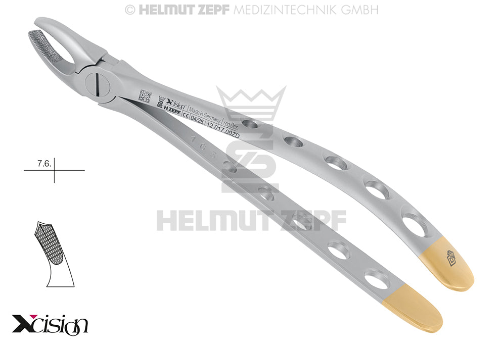 ZAHNZANGE, ENGL.FORM, FIG. 17 OBERE MOLAREN, RECHTS XCISION-LINE®    <<DIAMANTIERT>>