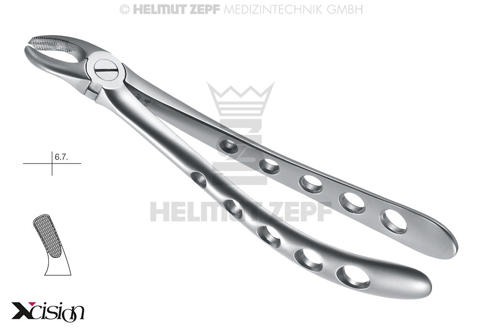 ZAHNZANGE,ENGL.FORM, FIG-18 OBERE LINKE WEISHEITSZÄHNE UND MOLAREN XCISION-LINE®