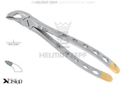 ZAHNZANGE, ENGL.FORM, FIG. 321 UNTERE PRÄMOLAREN, SPEZIALMAUL TIEFGREIFEND, XCISION-LINE®