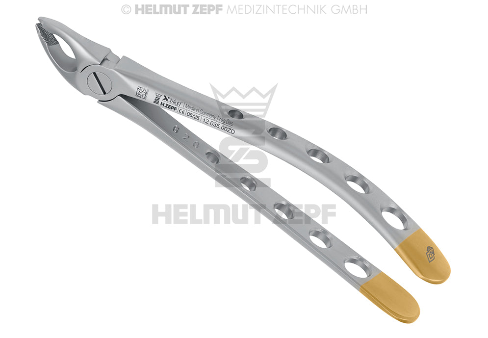 ZAHNZANGE,ENGL.FORM.FIG. 35 OBERE PRÄMOLAREN SPEZ.-MAUL,TIEFGREIFEND; MAULRANDZAHNUNG