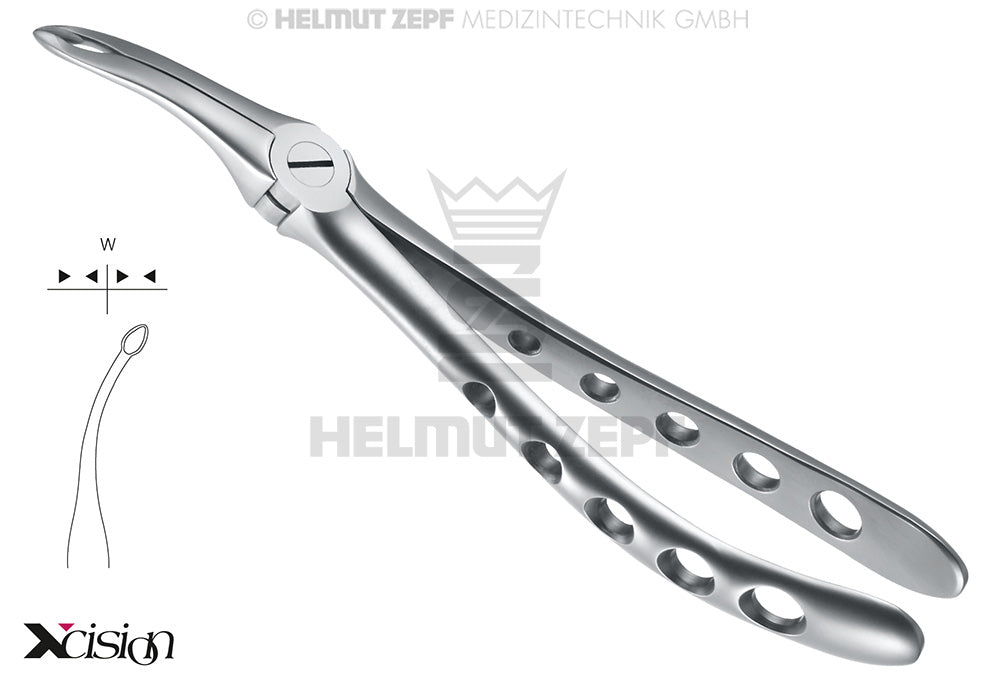 ZAHNZANGE, ENGL. FORM, FIG. 44 OBERE WURZELN XCISION-LINE®