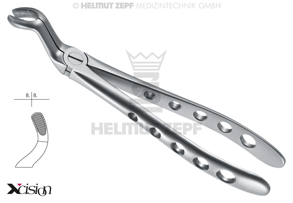 ZAHNZANGE, ENGL.FORM, FIG. 67 A, OBERE WEISHEITSZÄHNE, KLEINES MODELL ZEPF XCISION-LINE®