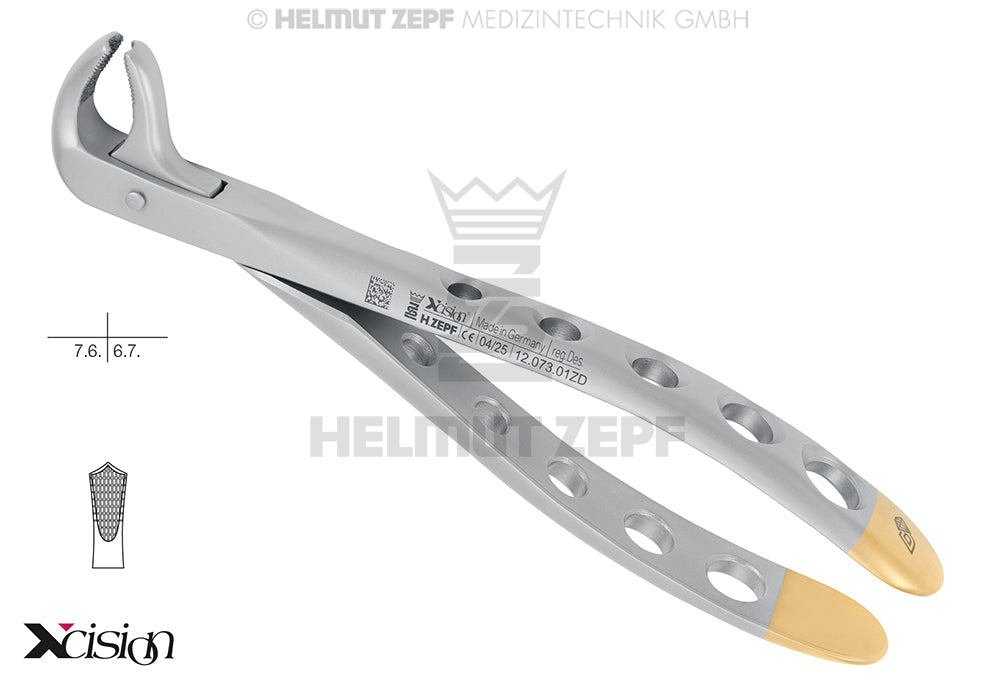 ZAHNZANGE, ENGL.FORM, FIG. 73A UNTERE MOLAREN XCISION-LINE®       <<DIAMANTIERT>>