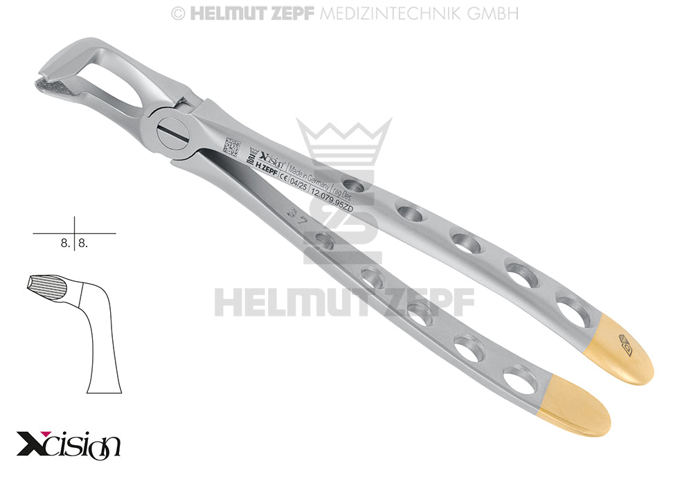 ZAHNZANGE, ENGL.FORM, FIG. 79, UNTERE WEISHEITSZÄHNE, MODIFIZIERT XCISION-LINE® VERKÜRZTES MAUL