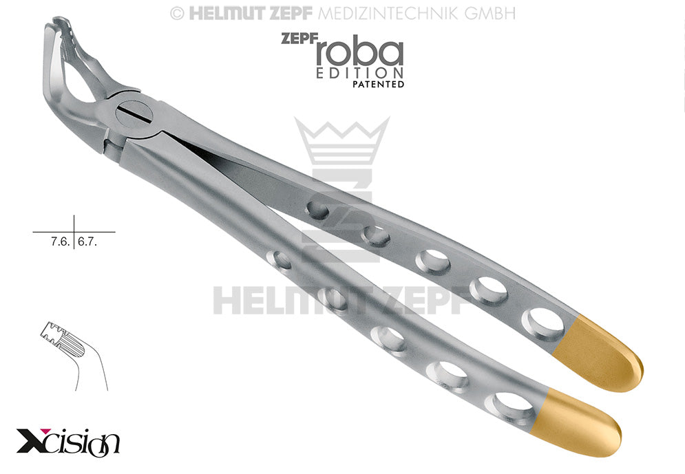 ZAHNZANGE, ENGL.FORM, FIG. 321 UNTERE PRÄMOLAREN, >> DIAMANTIERT MODIF.,ROBA-EDITION BY DR. BECK