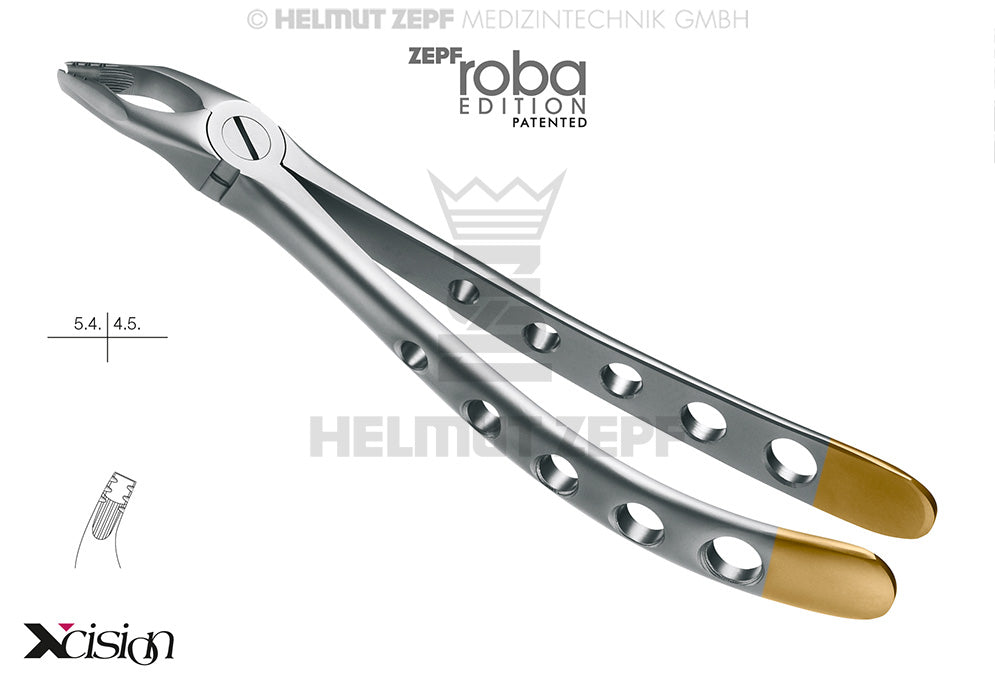 ZAHNZANGE,ENGL.FORM FIG. 35M MODIF., ROBA-EDITION BY DR. BECK, OBERE PRÄMOLAREN, SPEZ.-MAUL,