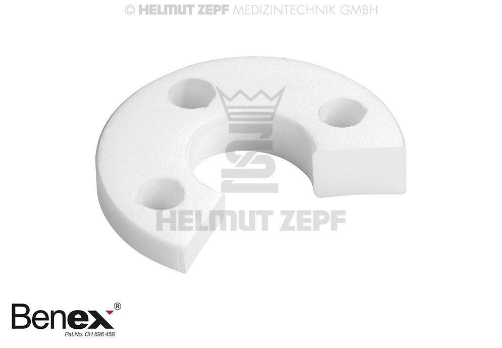 SEGMENTPLATTE RECHTS PTFE - WEISS