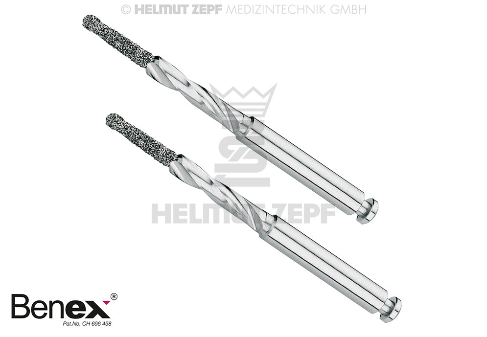 BOHRER FÜR BENEX SYSTEM (DÜNNE SCHRAUBE) FÜR SCHRAUBE Ø 1,6 MM 12.300.60 UND 12.300.70 VERPACKUNGSEINHEIT 2 STÜCK