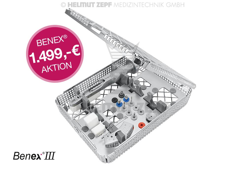 EXTRAKTIONSSYSTEM BENEX III BESTEHEND AUS EXTRAKTOR 1 BOHRER JE GRÖSSE UND 3 EXTRAKTIONSSCHRAUBEN