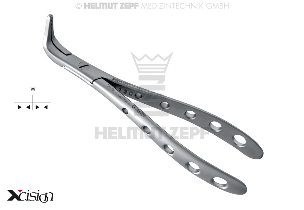 WURZEL- UND SPLITTERZANGE FÜR UNTERKIEFER, SEQESTER, ZEPF XCISION-DESIGN