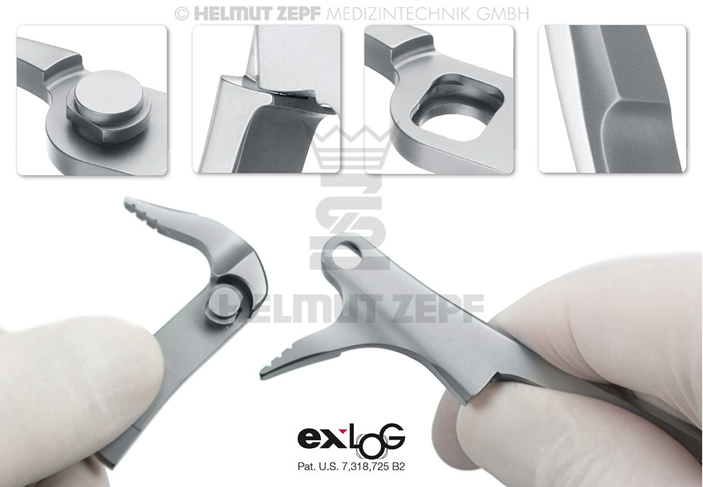EXLOG® ZAHNZANGE FIG. 34 OBERE SCHNEID- & ECKZÄHNE SPEC.-MAUL, TIEFGREIFEND