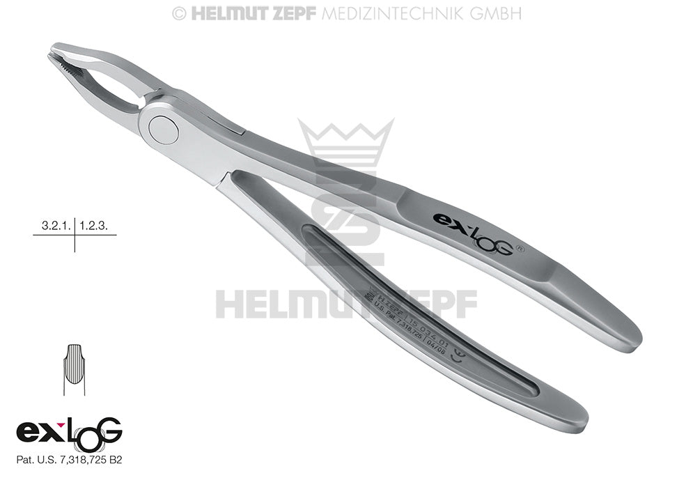 EXLOG® ZAHNZANGE FIG. 34A OBERE SCHNEID- & ECKZÄHNE SPEC.-MAUL, TIEFGREIFEND