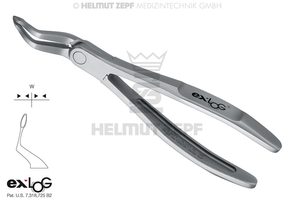 EXLOG® ZAHNZANGE FIG. 51B, WURZELZANGE FÜR OBERKIEFER