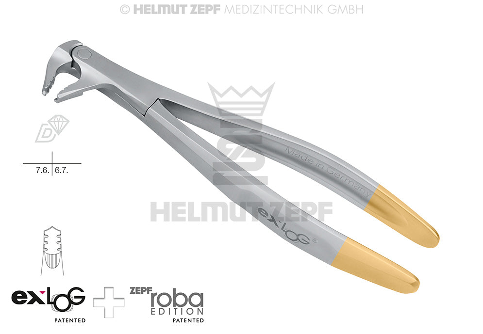 EXLOG® ZAHNZANGE FIG. 22 >> DIAMANTIERT SPEC.-MAUL, TIEFGREIFEND