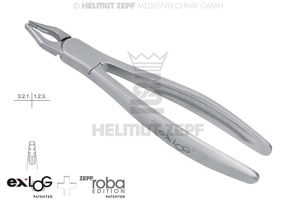 EXLOG® ROBA  FIG. 34 ZAHNZANGE OBERE SCHNEID- & ECKZÄHNE SPEC.-MAUL, TIEFGREIFEND