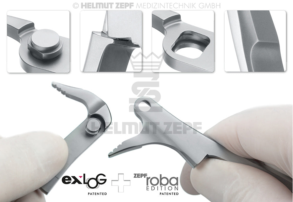 EXLOG® ROBA  FIG. 34 ZAHNZANGE OBERE SCHNEID- & ECKZÄHNE SPEC.-MAUL, TIEFGREIFEND
