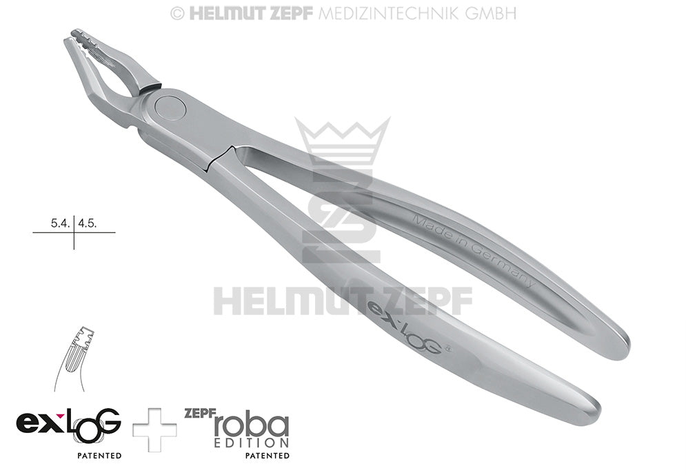 EXLOG® ZAHNZANGE, FIG. 35N MODIF ROBA-EDITION BY DR. BECK, OBERE PRÄMOLAREN, SPEZ.-MAUL,