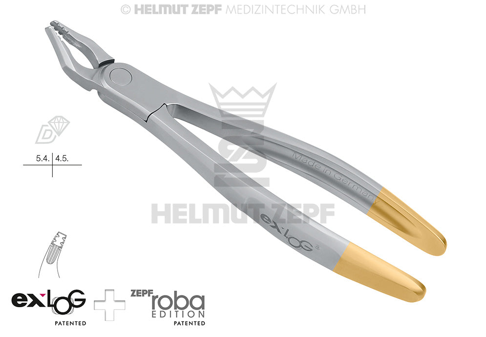 EXLOG® ZAHNZANGE, FIG. 35N MODIF., ROBA-EDITION BY DR. BECK, OBERE PRÄMOLAREN, SPEZ.-MAUL,