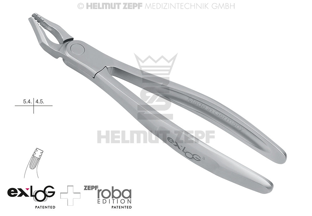 EXLOG® ZAHNZANGE, FIG. 35N MODIF., ROBA-EDITION BY DR. BECK, OBERE PRÄMOLAREN, SPEZ.-MAUL,