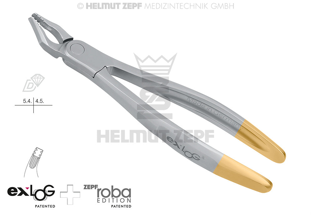 EXLOG® ZAHNZANGE, FIG. 35M MODIF., ROBA-EDITION BY DR. BECK, OBERE PRÄMOLAREN, SPEZ.-MAUL,
