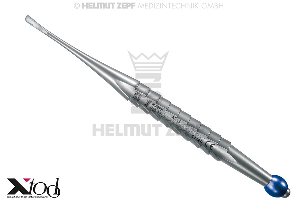 X - LUXA-TOOL - 7 NACH LINDO LEVIEN, GEBOGEN , ARBEITSENDE 3,0 MM MIT BLAUER KUGEL
