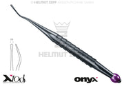 APPROXIMAL WURZELHEBER, DISTAL, FIG.77S 2,5MM, ZEPF X-TOOL GRIFF, ROTE FARBCODIERUNG, ONYX BESCHICHTET