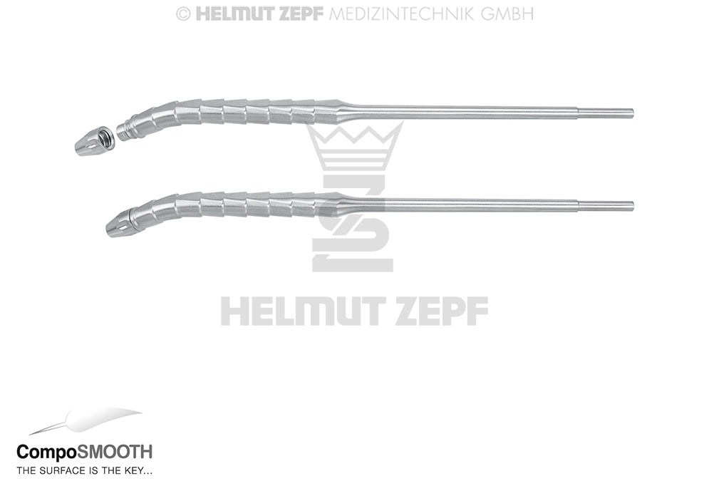 ZEPF-PINSELHALTER, 30 GRAD ANGULIERT, SILIKON EINSÄTZE: 19.201.10, .20 & .30 .