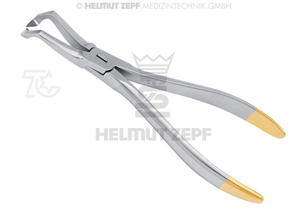 ZEPF- ABNAHMEZANGE UNIVERSAL, MIT TC 14,5 CM, ZUM SICHEREN FASSEN VON PROVIS. KRONEN, SOWIE ZUM GREIFEN V. NERVINSTR.