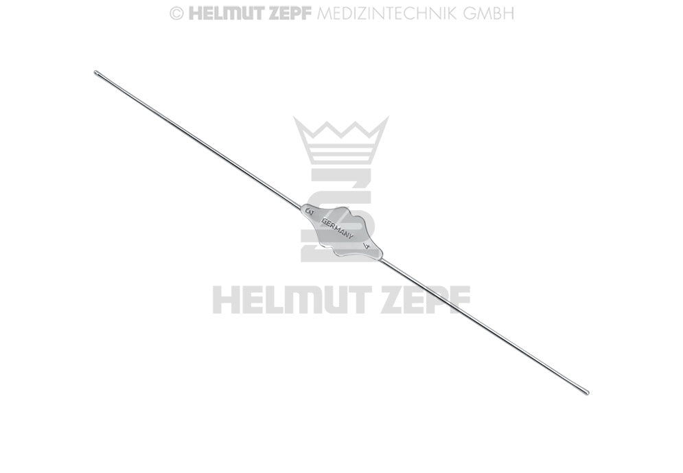 BOWMAN SONDEN, FIG-3/4, 13 CM, GEKNÖPFT NEUSILBER, D 1,3 UND 1,4 MM