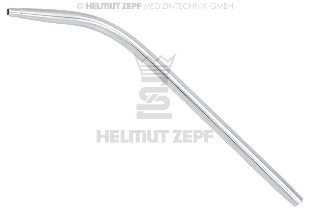 CHIRURGISCHER ABSAUGER MIT LUER ANSATZ OPTIMAL FÜR ENDO - TIPS GEBOGEN 175MM LANG Ø 4,2MM