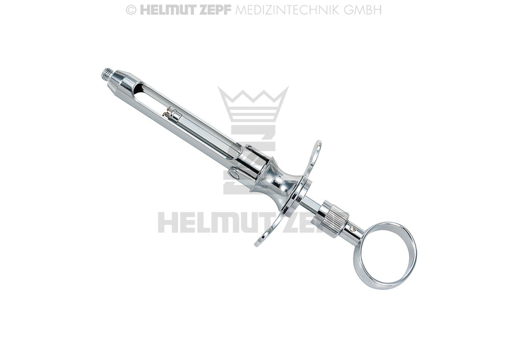 ZYLINDERAMPULLENSPRITZE M. KIPPVORR., 3 ASP.-HAKEN U. ARRETIERUNG, 1.8 ML, MIT RING