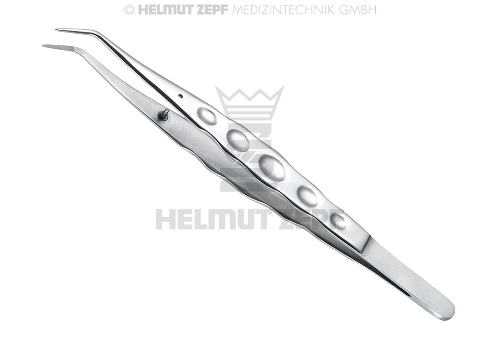 ZAHNPINZETTE MIT STOP-STIFT ERGONOMIC 15cm, gerieft