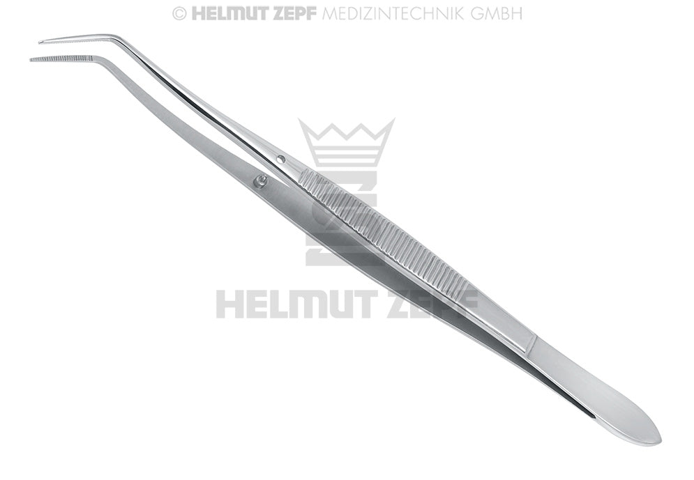 MERIAM, ZAHNPINZETTE, FIG-3,  16CM, GERIEFT, MIT QUERKEHLEN,