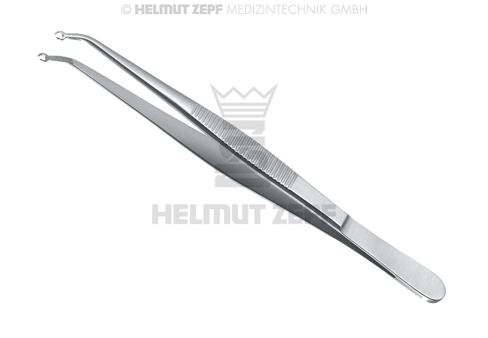 NAHTPINZETTE, GEBOGEN, 15 CM