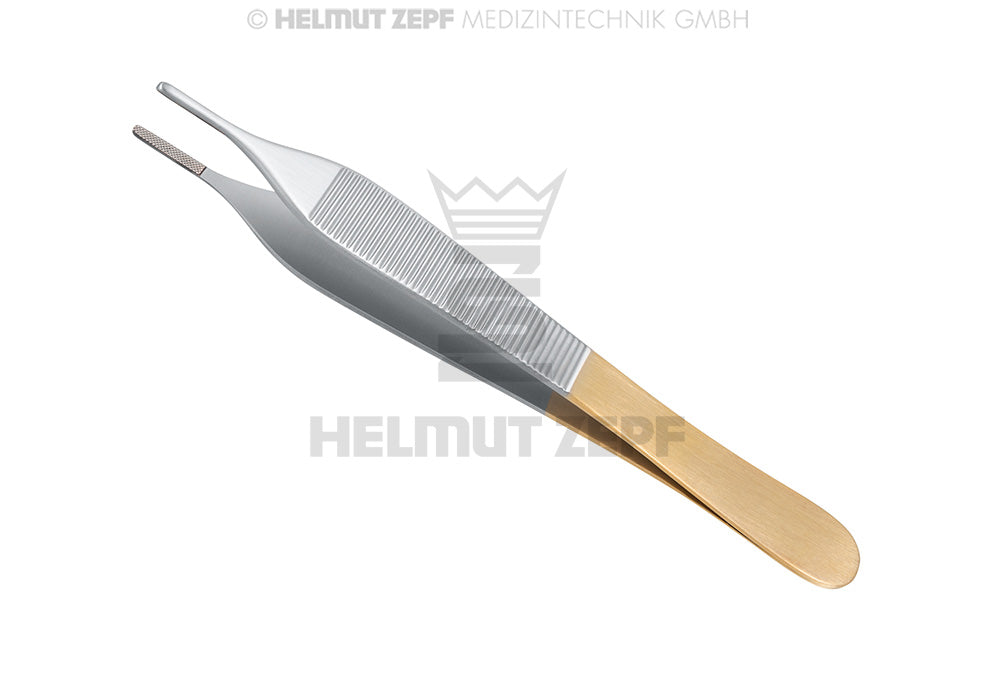 ADSON, ANATOMISCHE PINZETTE, 12 CM, MIT HARTMETALL-EINSATZ