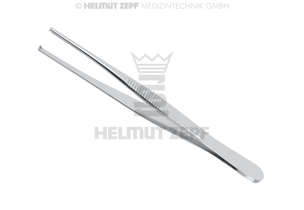 CHIRURGISCHE PINZETTE, 1X2 ZÄHNE, 13 CM