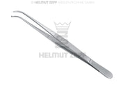 SEMKEN, CHIRURGISCHE PINZETTE, 12,5 CM, 1X2 ZÄHNE, GEBOGEN