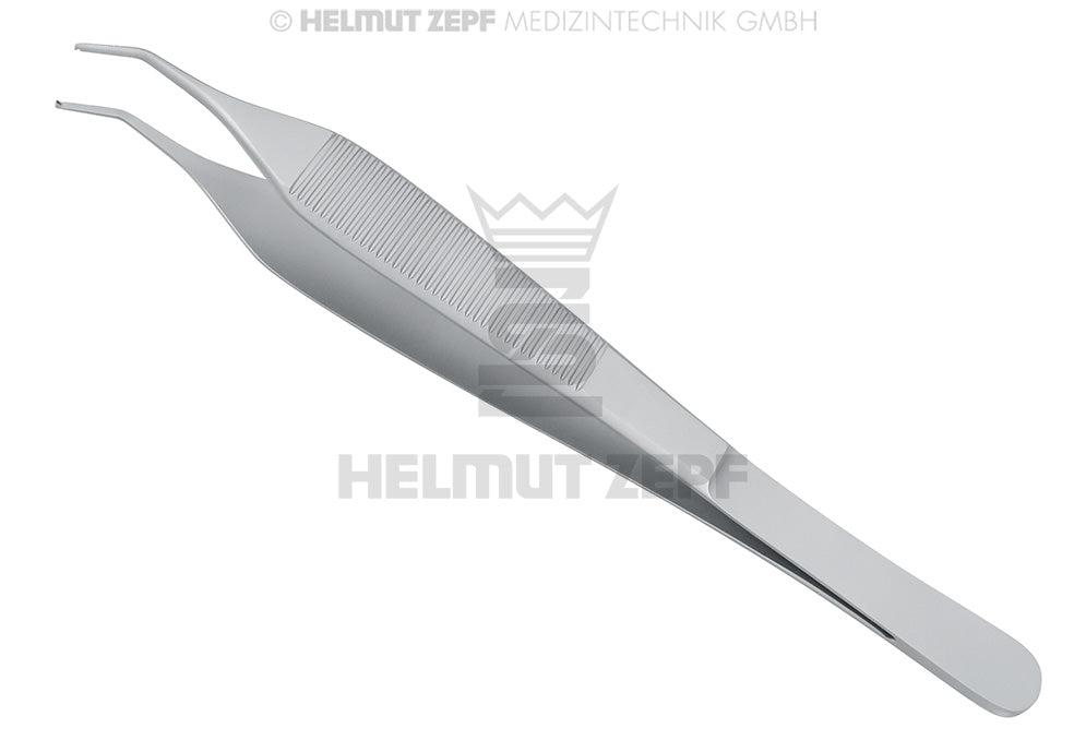 MICRO-ADSON, GEBOGEN 30° CHIRURGISCHE PINZETTE,15 CM, 1 X 2 ZÄHNE