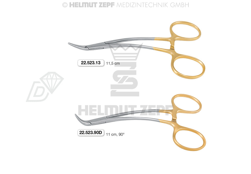 PEET, SPLITTERZANGE,11CM,90°,DIAMANTIERT