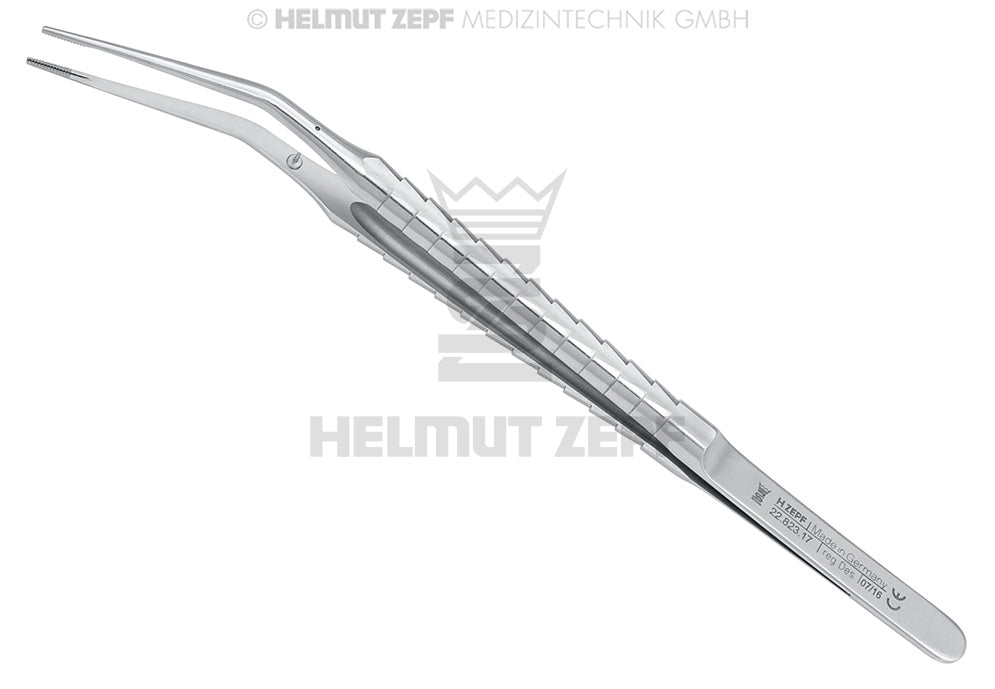 MIKRO-PINZETTE COOLEY SPEZIAL 25° GEBOGEN, LANGE SPITZE FÜR RETROMOLARE BEREICHE