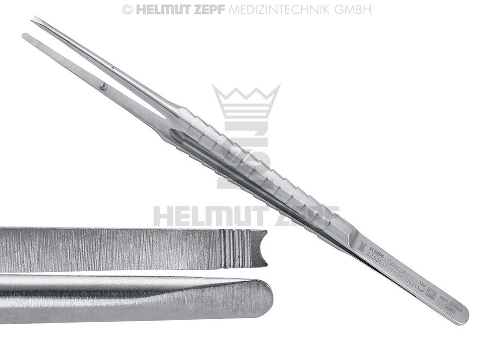 ATRAUMATISCHE WEICHTEILPINZETTE 17,5CM NACH BECK