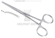 KOCHER, ARTERIENKLEMMEN, 14 CM GEBOGEN, 1X2 ZÄHNE